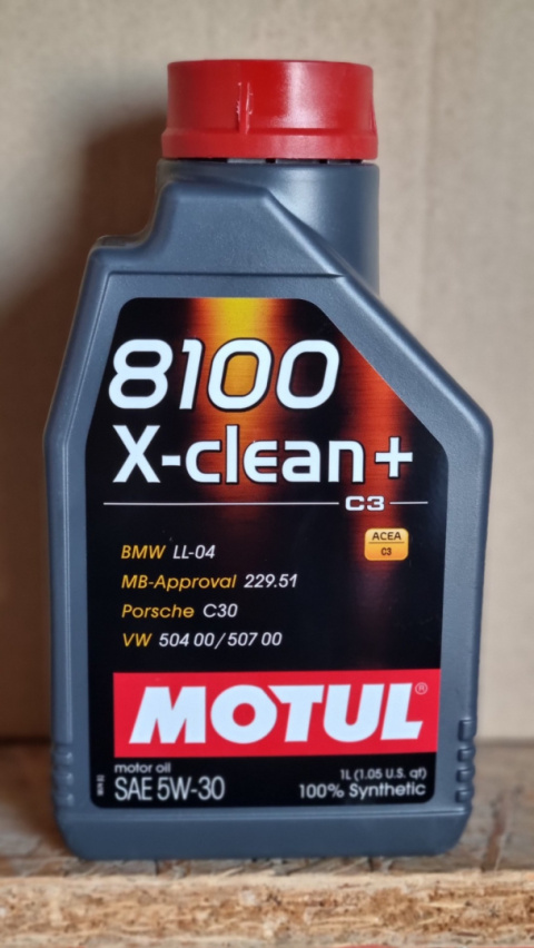 MOTUL 8100 X-CLEAN + 5W30, 1L MOTUL 8100 X-CLEAN + 5W30, 1L