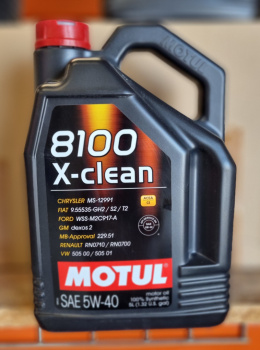 MOTUL 8100 X-CLEAN 5W40, 5L