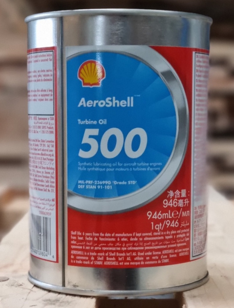 Shell AeroShell TURBINE OIL 500, 1QT/0,95L Shell AeroShell TURBINE OIL 500, 1QT/0,95L